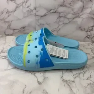 Crocs Slides Sandals Slipper Artic Blue Green Unisex Men\'s Size 11 NEW #M438 CROCS | Shoes | Crocs Slides Sandals Slipper Artic Blue  main image 2